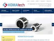 Tablet Screenshot of homatech.de